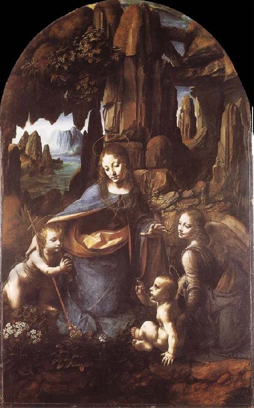 LEONARDO da Vinci Madonna in the rock grottos oil painting image